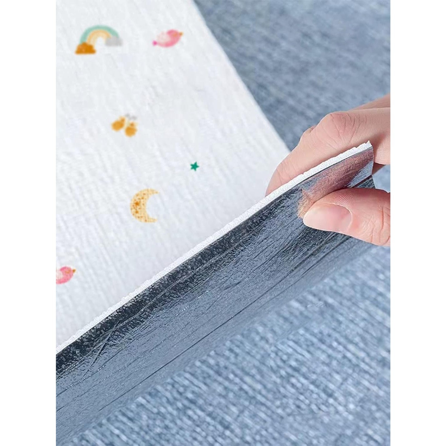 Rola Autoadeziva pentru Perete, Flippy, din Panza, 10 m, Rezistenta la Umezeala, 2.5 mm Grosime, Model Girafa si