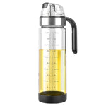 Sticla de ulei etansa cu deschidere inchidere, Flippy, Dispenser de ulei de bucatarie, Sos de soia, Otet, 500 ml,