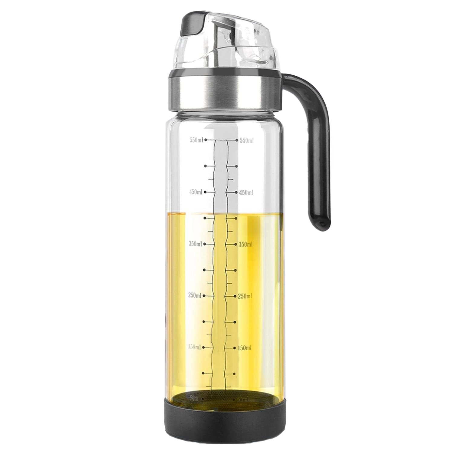 Sticla de ulei etansa cu deschidere inchidere, Flippy, Dispenser de ulei de bucatarie, Sos de soia, Otet, 500 ml,