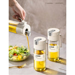 Dispenser pentru Ulei, Flippy, Deschidere si Inchidere Automata a Rezervorul, cu Inductie Gravitationala, 550 ml,