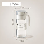 Dispenser pentru Ulei, Flippy, Deschidere si Inchidere Automata a Rezervorul, cu Inductie Gravitationala, 550 ml,