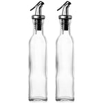 Sticle si Borcane de Ulei de Masline, Flippy, Dozator Set 4 Bucati, 2 Sticle cu Dispenser 500 ml/buc, 2 Borcane pentru