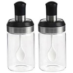 Sticle si Borcane de Ulei de Masline, Flippy, Dozator Set 4 Bucati, 2 Sticle cu Dispenser 500 ml/buc, 2 Borcane pentru