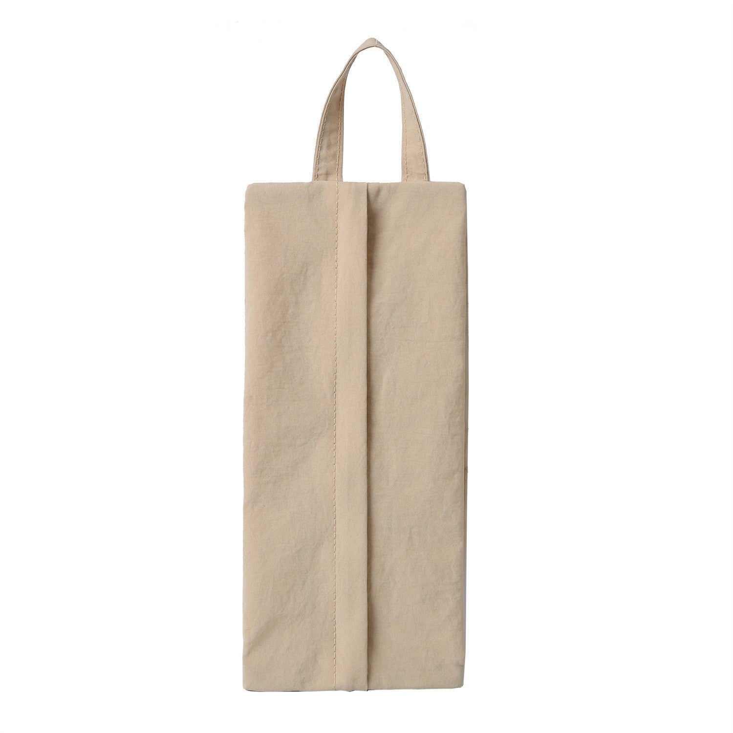 Geanta de Depozitare, Flippy, Pentru Haine Mici, Lenjerie, Sosete, Cosmetice, Impermeabila, cu Maner, 10x20x3 cm, Crem