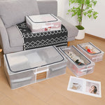Cutie de Depozitare, Flippy, pentru Haine, Incaltaminte, din Plasa PVC Impermeabila si Manere Laterale, Pliabila,