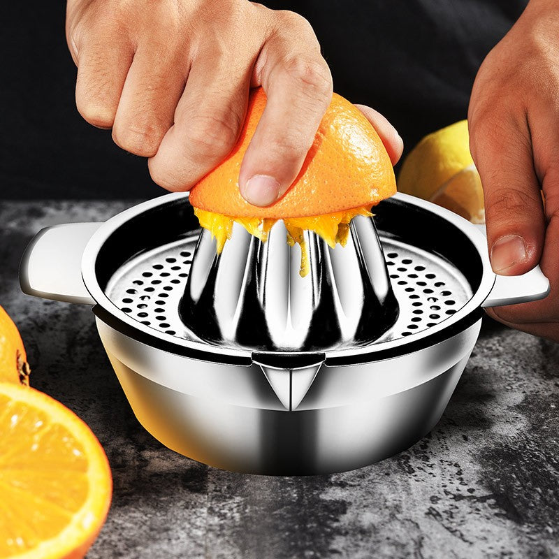 Storcator de Citrice Manual, Flippy, Rezistent, Usor de Folosit si Depozitat, Durabil, Calitativ, 16 x 7 x 13 cm, Inox,