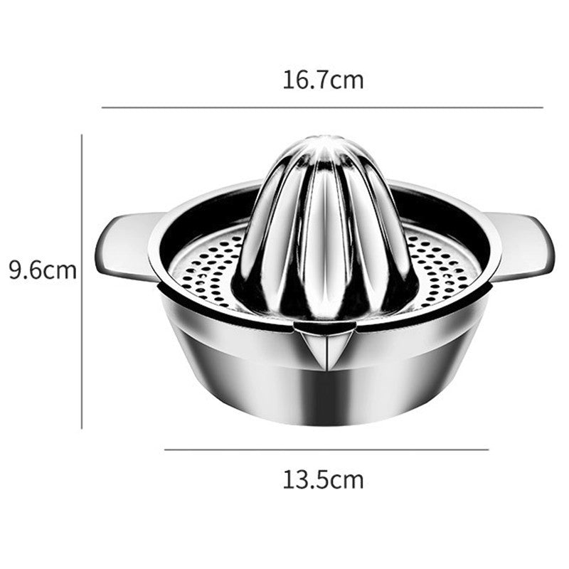 Storcator de Citrice Manual, Flippy, Rezistent, Usor de Folosit si Depozitat, Durabil, Calitativ, 16 x 7 x 13 cm, Inox,