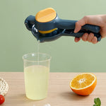 Storcator manual citrice, Flippy, pentru lamai, portocale, cu actiune dubla, usor de utilizat, material ABS rezistent,