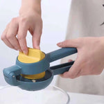 Storcator manual citrice, Flippy, pentru lamai, portocale, cu actiune dubla, usor de utilizat, material ABS rezistent,