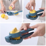 Storcator manual citrice, Flippy, pentru lamai, portocale, cu actiune dubla, usor de utilizat, material ABS rezistent,