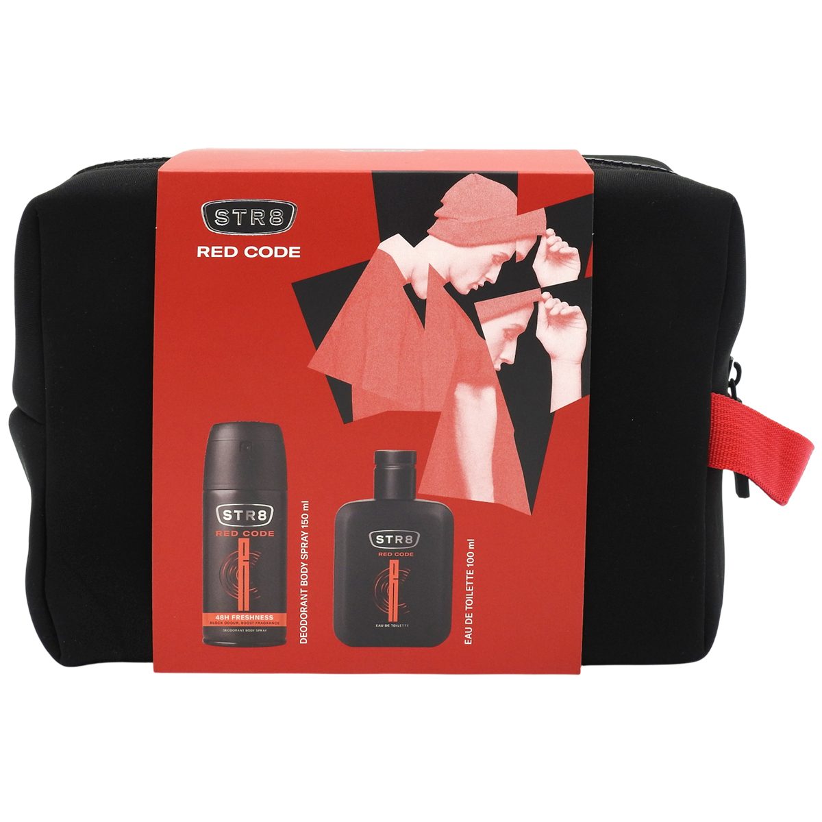 Str8 Borseta Cadou, EDT 100 ml, Deo150 ml Red Code