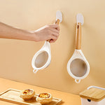Strecuratoare, Mini Sita din Inox Silicon si Lemn, Flippy, Sita pentru Bucatarie pentru Faina, Ceai si Alte Alimente,