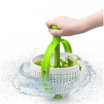 Strecuratoare multifunctionala rotativa, cu maner, material ABS, 22x12 cm, maner 18 cm, cu ventuza pentru prindere