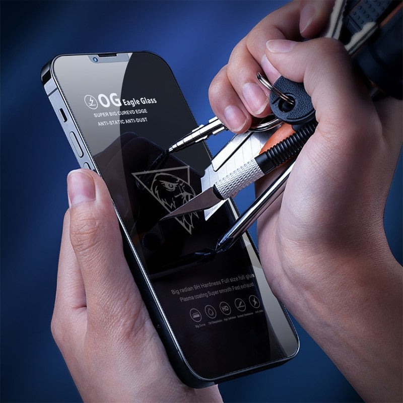 Folie Sticla Securizata, Flippy, compatibila cu Apple iPhone 15 Pro Max, Sticla ESD, Super HD Glass, Anti-static,