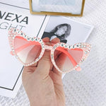 Ochelari Decorativi, Flippy, Model Birthday Queen, cu Perle si Pietre, pentru Aniversari, din PC, 15.3 x 5.7 x 14.5 cm,
