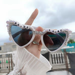 Ochelari Decorativi, Flippy, Model Bride to Be, cu Perle, pentru Nunta, din PC, 15.3 x 5.7 x 14.5 cm, Alb
