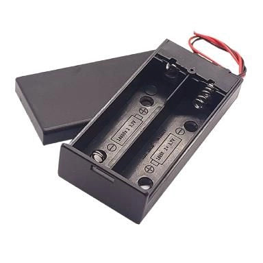 Suport acumulator 2x 18650 cu capac si cablu de conectare GBC 25.0292.05