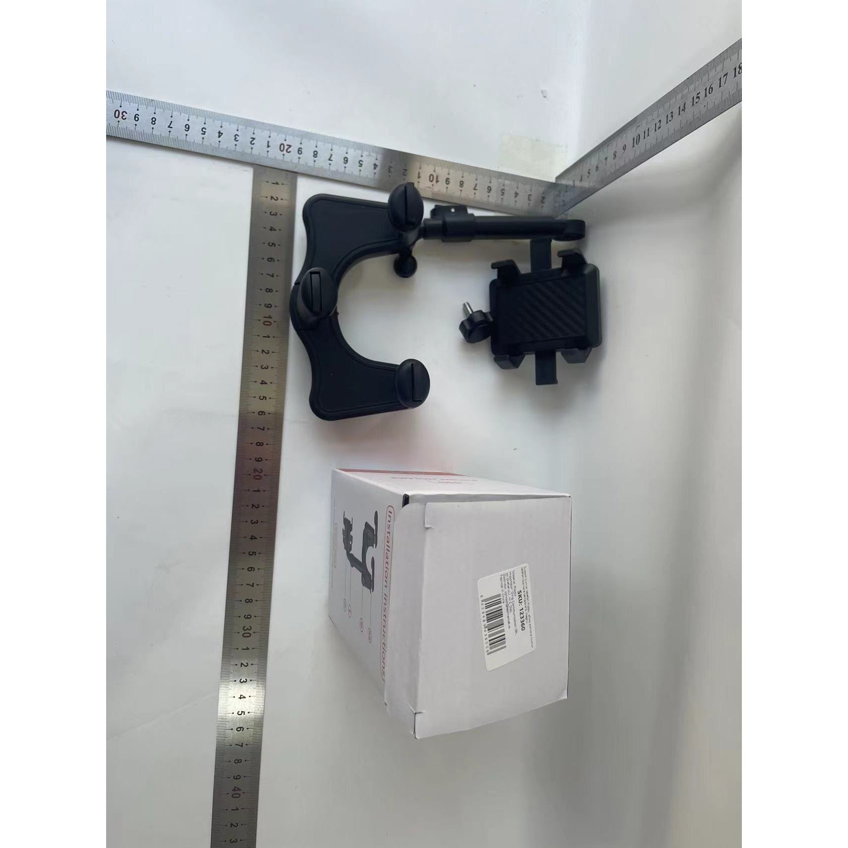 Suport auto Flippy cu atasare la oglinda retrovizoare, model Y611, rotativ 360 de grade și retractabil,