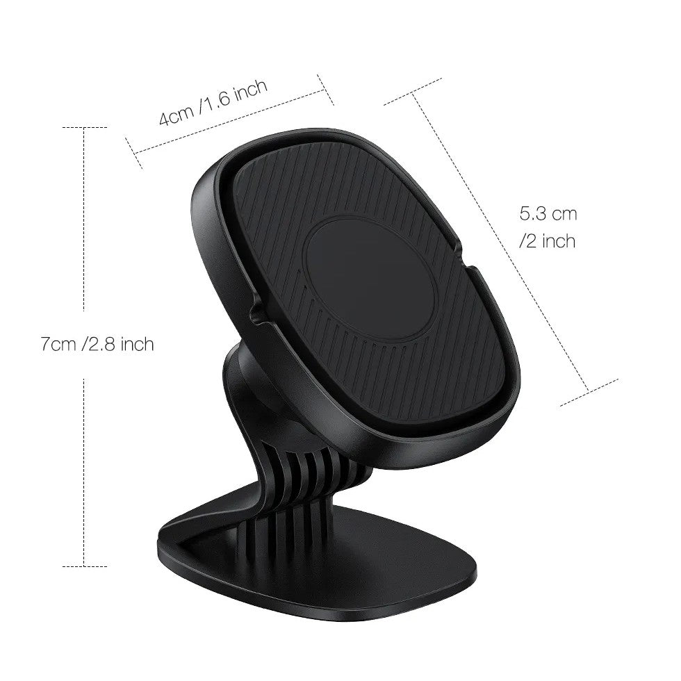 Suport Auto Magnetic Flippy 360 grade cu adeziv, 53 mm, Holder JS - 668, compatibil cu dispozitive intre 4" - 7",