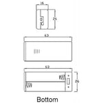 Suport baterii 2x AAA montare cu capac terminal cabluri 150mm COMF SBH-421-1A