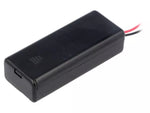 Suport baterii 2x AAA montare cu capac terminal cabluri 150mm KEYSTONE 2489