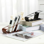 Suport de Birou, Flippy, din Plastic, pentru Telecomenzi, Telefoane, 18 x 7 x 9 cm, Maro