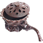 Suport de Tamaiat, Flippy, din Aliaj de Zinc, Model Lotus, Ignifug, 9.7 x 4.8 x 4.7 cm, Cupru