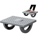 Suport Ergonimic pentru Picioare, Flippy, Plastic, cu Role de Masaj pentru Talpi, pentru Birou, Usor de Transportat,