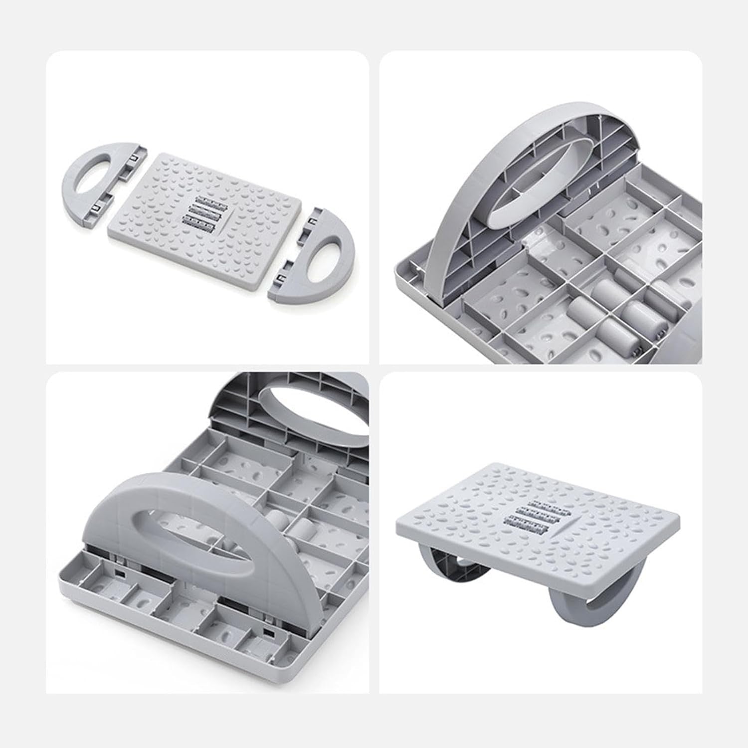 Suport Ergonimic pentru Picioare, Flippy, Plastic, cu Role de Masaj pentru Talpi, pentru Birou, Usor de Transportat,