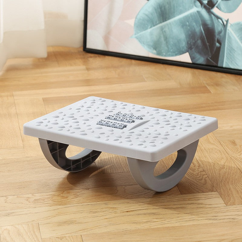 Suport Ergonimic pentru Picioare, Flippy, Plastic, cu Role de Masaj pentru Talpi, pentru Birou, Usor de Transportat,