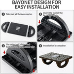 Suport Ergonimic pentru Picioare, Flippy, Plastic, cu Role de Masaj pentru Talpi, pentru Birou, Usor de Transportat,