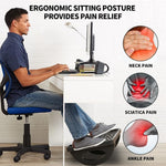 Suport Ergonimic pentru Picioare, Flippy, Plastic, cu Role de Masaj pentru Talpi, pentru Birou, Usor de Transportat,