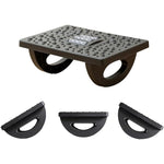 Suport Ergonimic pentru Picioare, Flippy, Plastic, cu Role de Masaj pentru Talpi, pentru Birou, Usor de Transportat,