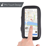 Suport husa telefon mobil Flippy pentru bicicleta si motocicleta, rezistent apa si socuri, touchscreen, 360 rotativ,