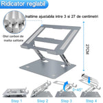 Stand Laptop si Tableta, Flippy, Suport Laptop Ergonomic, Pliabil, Ajustabil pe Inaltime, Portabil, Anti Alunecare,