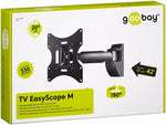 Suport LCD 43-107cm 30KG 1 brat negru GOOBAY