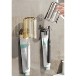 Suport Multifunctional 2 in 1, Pahar si Suport pentru Periuta de Dinti, Flippy, Plastic, Dimensiune: 10.4 x 7.3 x 7.3