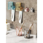 Suport Multifunctional 2 in 1, Pahar si Suport pentru Periuta de Dinti, Flippy, Plastic, Dimensiune: 10.4 x 7.3 x 7.3