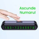 Suport Numar de Telefon pentru Parcare Auto, Flippy, Suport pentru Numarul de telefon, Banda glisanta pentru Ascundere,