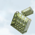 Suport Organizator pentru Oua, Flippy, pentru Frigider, Verde transparent, Capacitate 30 oua, Trei straturi, cu Data de