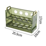 Suport - Organizator pentru Oua in Frigider, Flippy, pentru 20 de oua in 2 Straturi, din Plastic 25.5 x 10 x 17 cm,