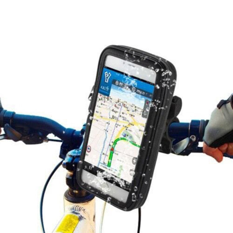 Suport husa telefon mobil Flippy pentru bicicleta si motocicleta, rezistent apa si socuri, touchscreen, 360 rotativ,