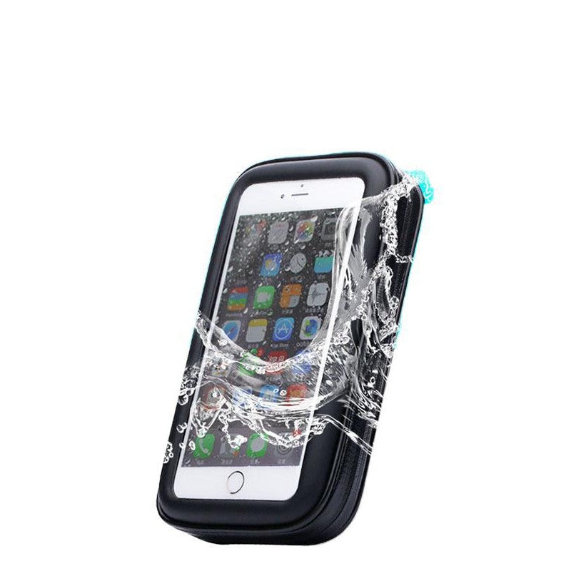 Suport husa telefon mobil Flippy pentru bicicleta si motocicleta, rezistent apa si socuri, touchscreen, 360 rotativ,