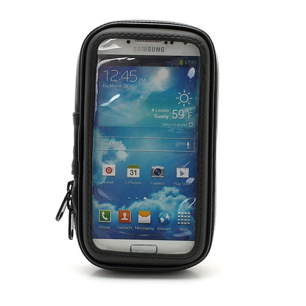 Suport husa telefon mobil Flippy pentru bicicleta si motocicleta, rezistent apa si socuri, touchscreen, 360 rotativ,