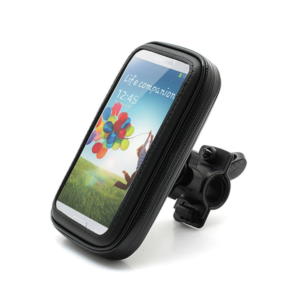 Suport husa telefon mobil Flippy pentru bicicleta si motocicleta, rezistent apa si socuri, touchscreen, 360 rotativ,