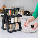 Suport Pentru Condimente Rotativ, Flippy, Multifunctional, Pivotant 360°, Portabil, Usor de Montat, 34x23 cm,