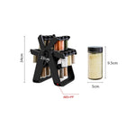 Suport Pentru Condimente Rotativ, Flippy, Multifunctional, Pivotant 360°, Portabil, Usor de Montat, 34x23 cm,