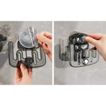 Suport pentru Incaltamintea de Casa, Flippy, fara Perforare, Montare pe Perete, Prindere Adeziva, 11.6x11x4.8cm, Gri