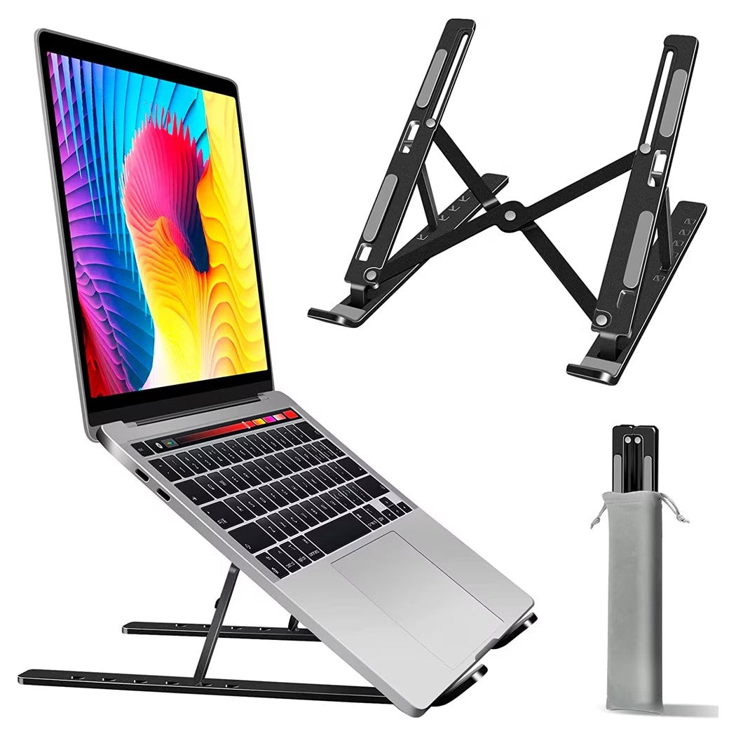 Suport pentru Laptop, Flippy, Suport Portabil Pliabil, Universal Reglabil Suspendat pentru Tableta, din Aliaj si ABS,