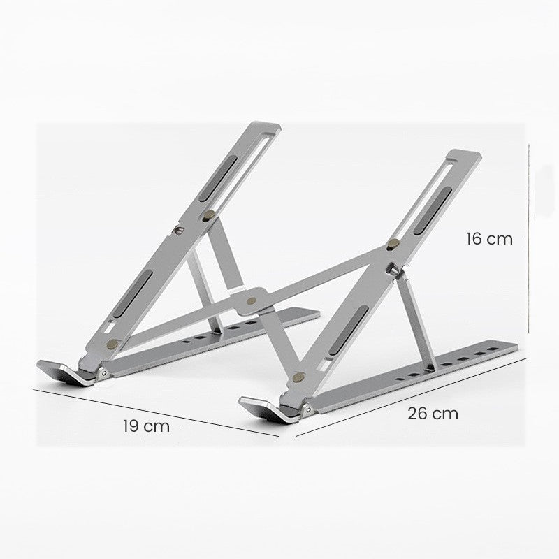 Suport pentru Laptop, Flippy, Suport Portabil Pliabil, Universal Reglabil Suspendat pentru Tableta, din Aliaj si ABS,